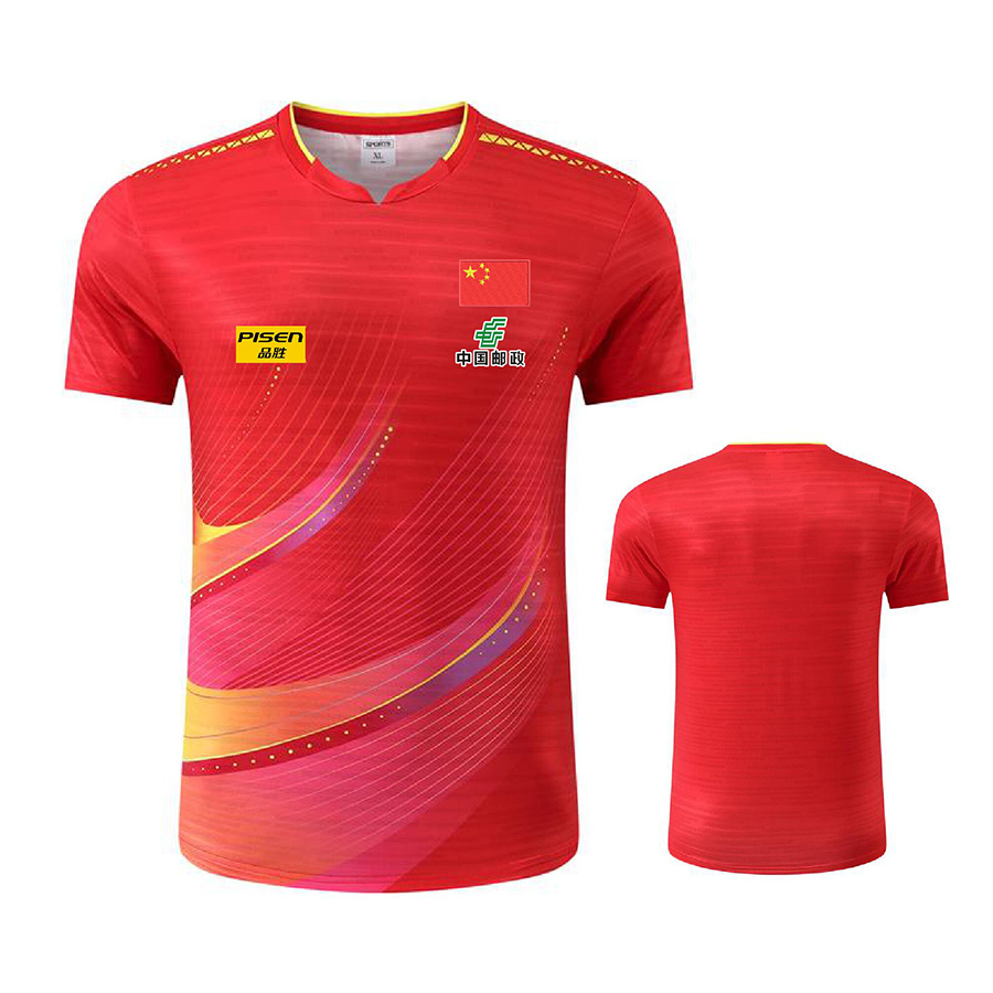 Table Tennis Jersey - Personnaliser texte Logo Aisan Cup équipe