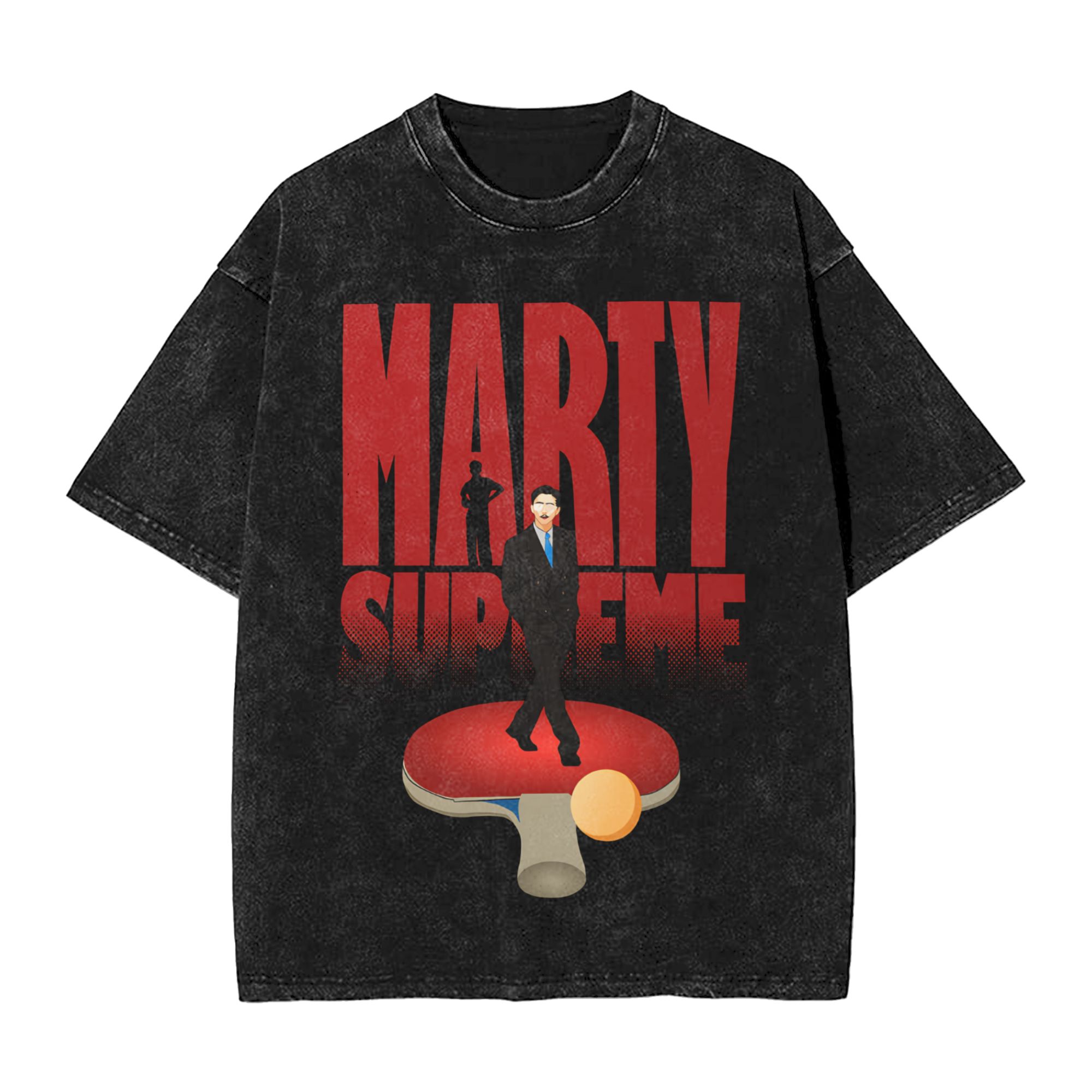 Table Tennis Basic - T-shirt vintage délavé Marty Table Tennis