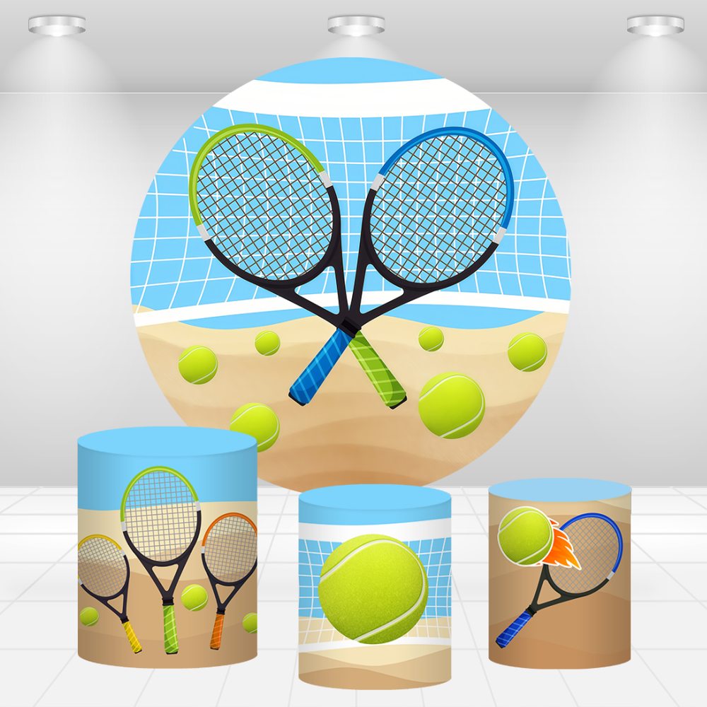 Toile de fond ronde sur le thè - Table Tennis Background avis et prix