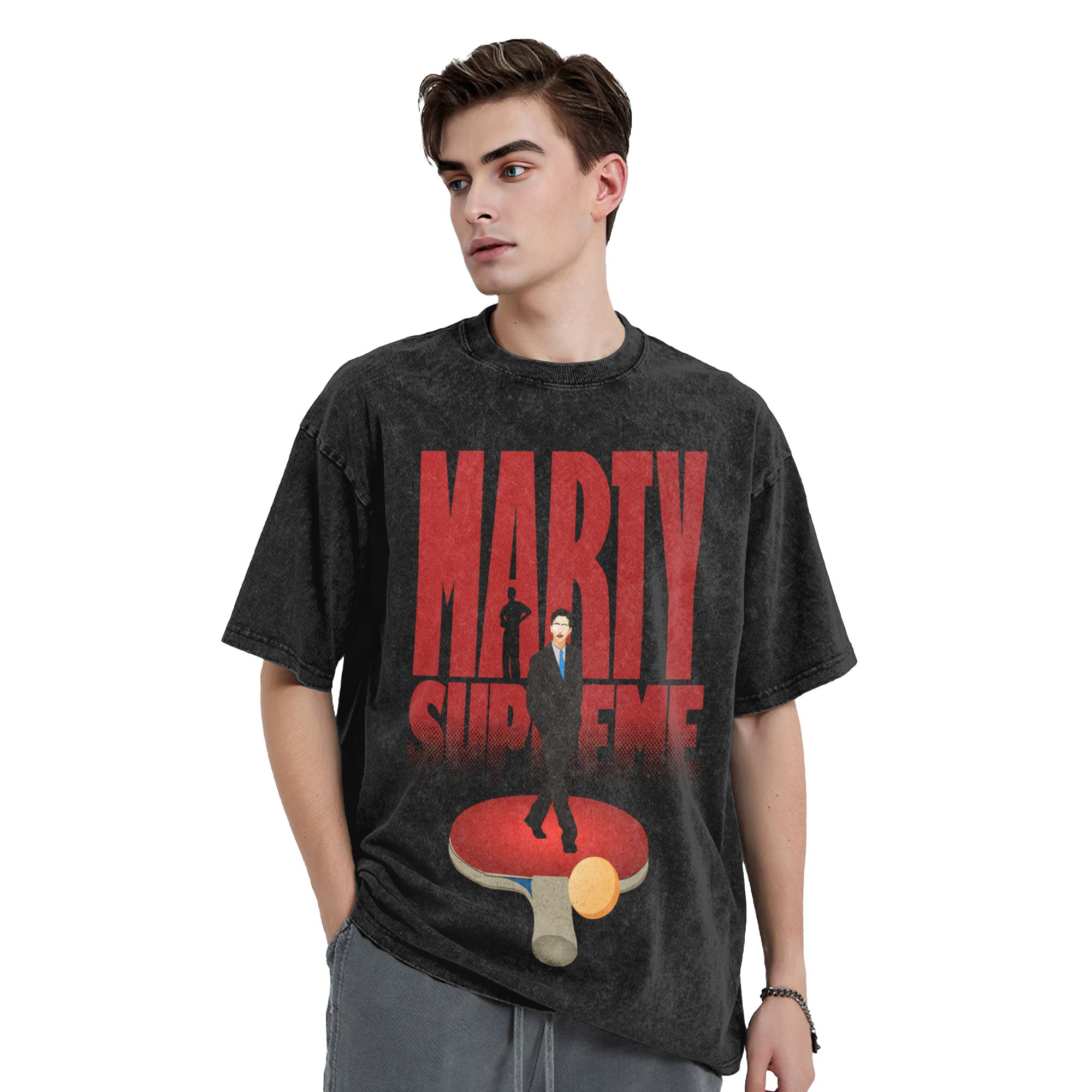 T-shirt vintage délavé Marty T - Table Tennis Basic avis et prix
