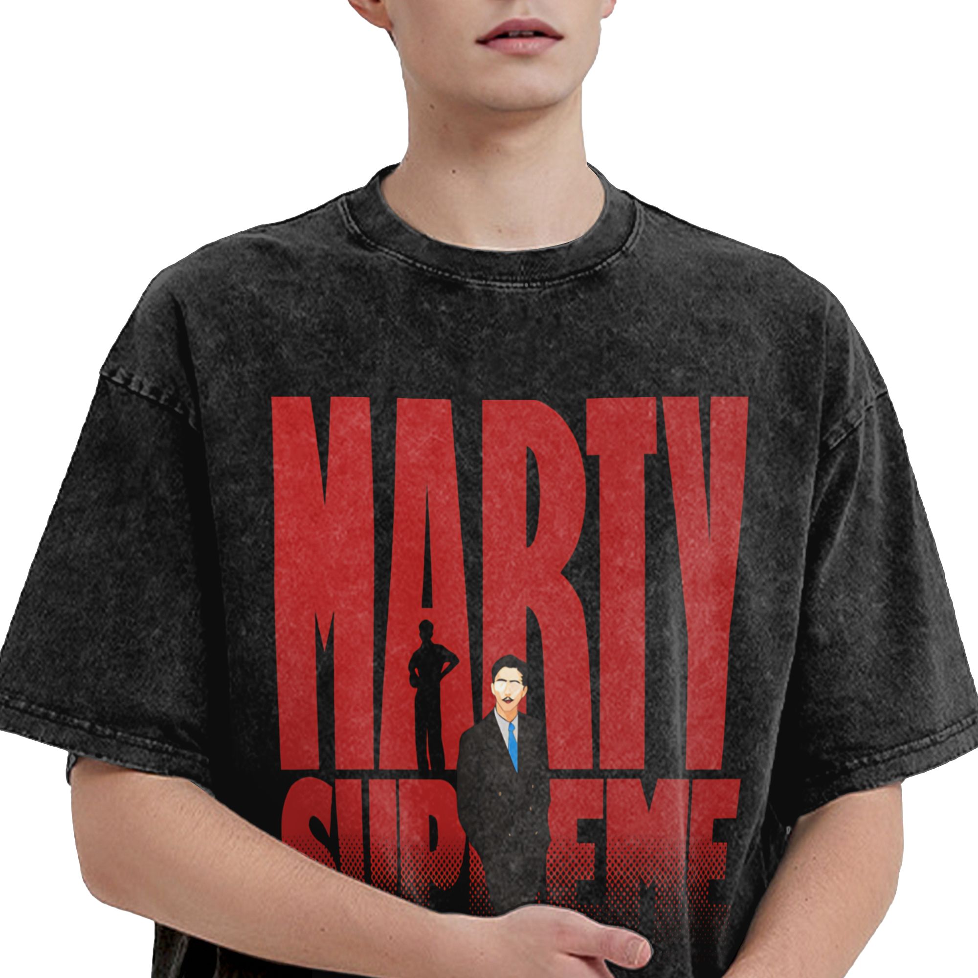 T-shirt vintage délavé Marty T - Table Tennis Basic avis et prix