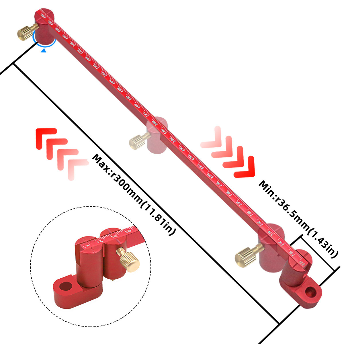 Règle de cercle de dessin régl - Table Tennis Zone avis et prix